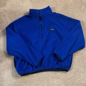 L.L. Bean Royal Blue Fleece Pullover